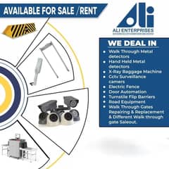 Walk through gate on rent,cctv camera on rent,security detector rent