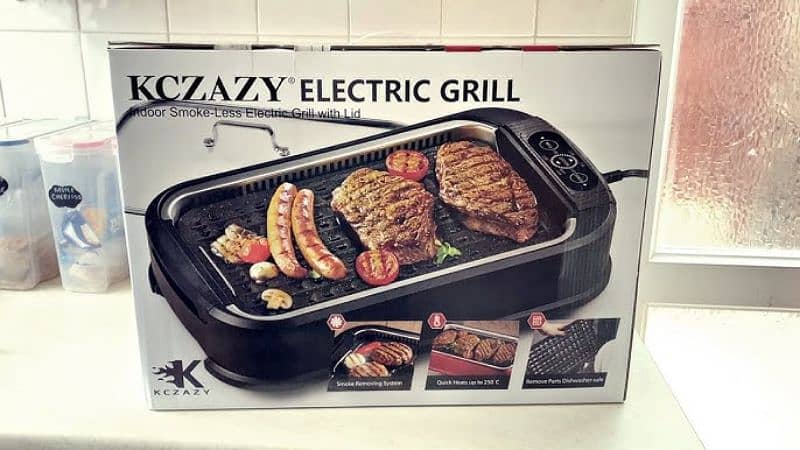 Electric Grill Smokeless with Lid  Available for sale 1