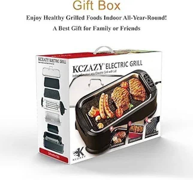 Electric Grill Smokeless with Lid  Available for sale 5