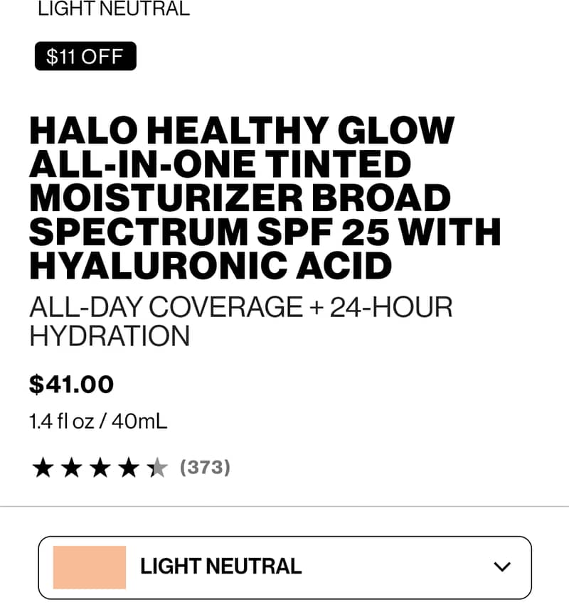 SMASHBOX HALO TINTED MOISTURIZER 1