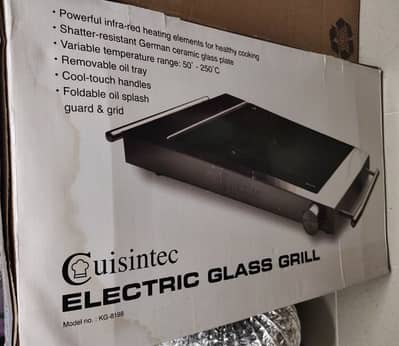 Electric Glass Grill available For sale brand new
