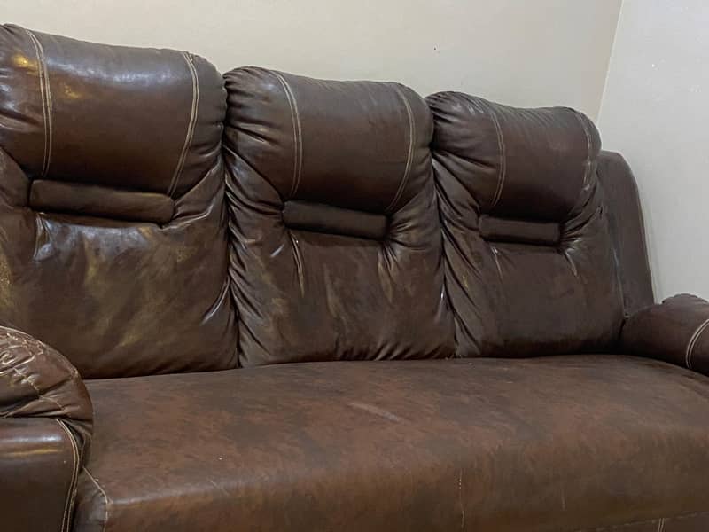 Leather 7 seaters Sofa set Brown Color 6