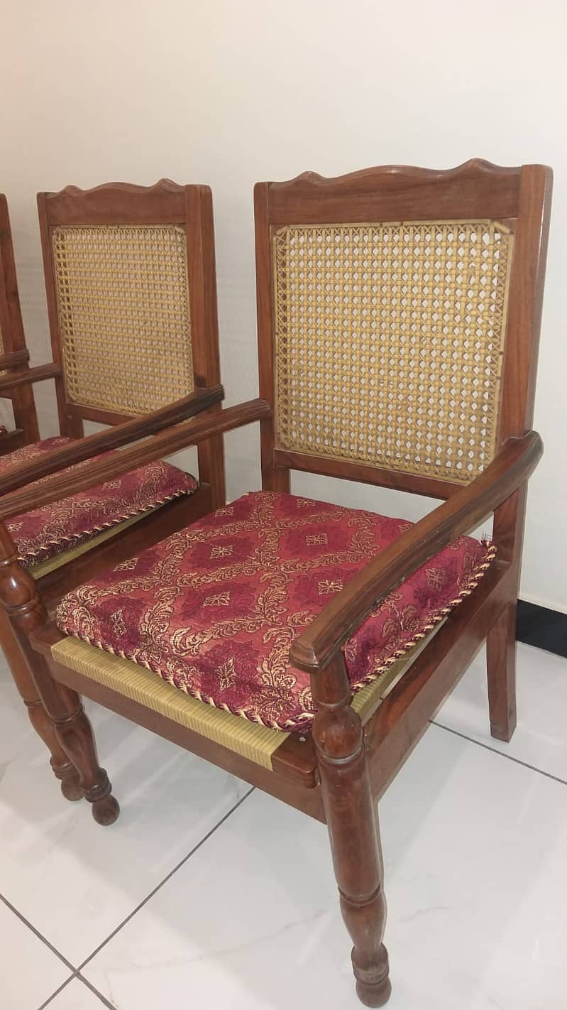 4 Wooden Chairs for sale in Faisalabad 3