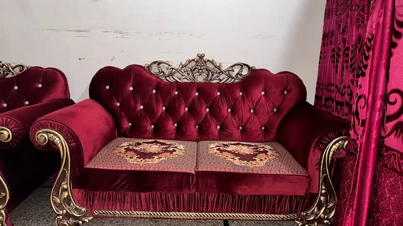 Sofa Set | Sofa 7 seater| (3+2+1+1)| Orginal Chinoti Wood 1