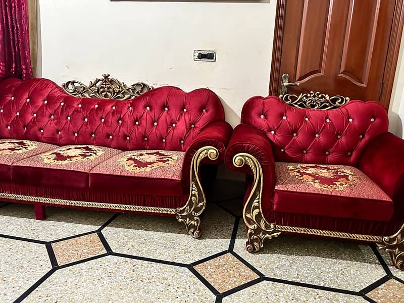 Sofa Set | Sofa 7 seater| (3+2+1+1)| Orginal Chinoti Wood 3