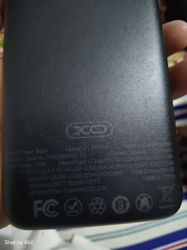 XO Fast Charging 20000mAh PD 22.5W Power Bank PR188 6