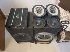 KFC 718 Kenwood speakers and car wales, 2 woofer pioneer, 2 amplifiers