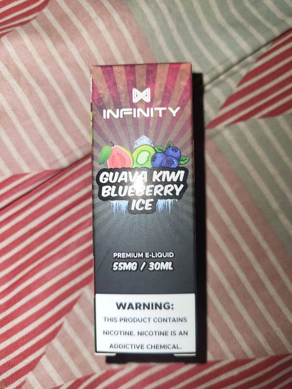 Infinity guava kiwi bluberry ice 55mg flavour 1