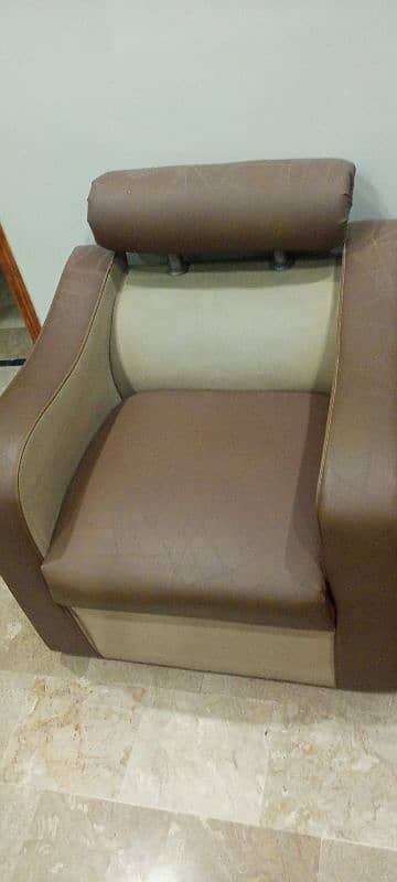 5 seter sofa brown clr 3