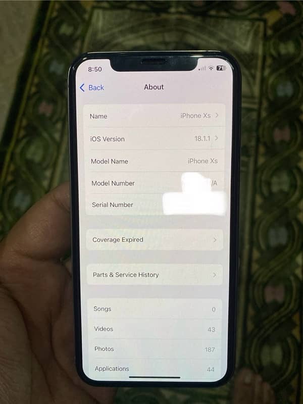 iPhone XS 256GB White Silver Dual sim Pta Approved 4