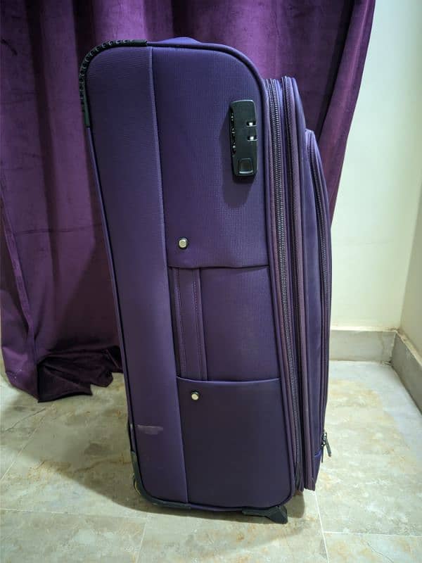 2 wheel luggage trolley bag XL 1