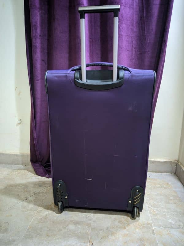 2 wheel luggage trolley bag XL 3