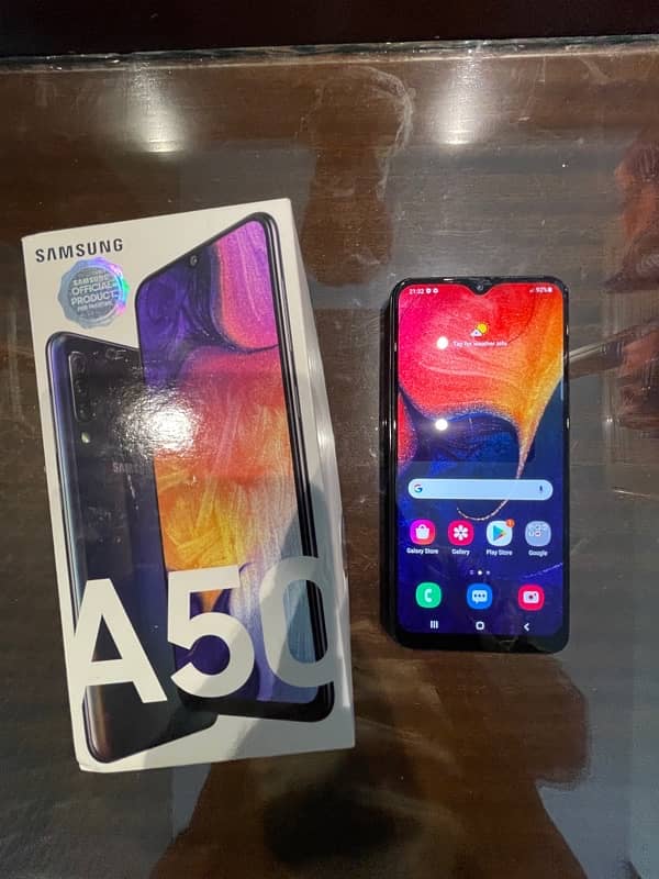 Samsung A50 with box 0