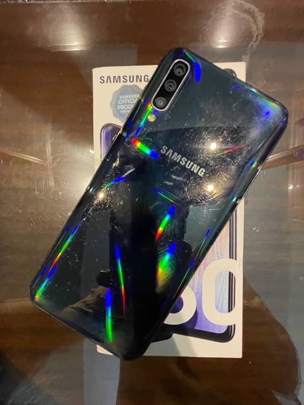 Samsung A50 with box 1