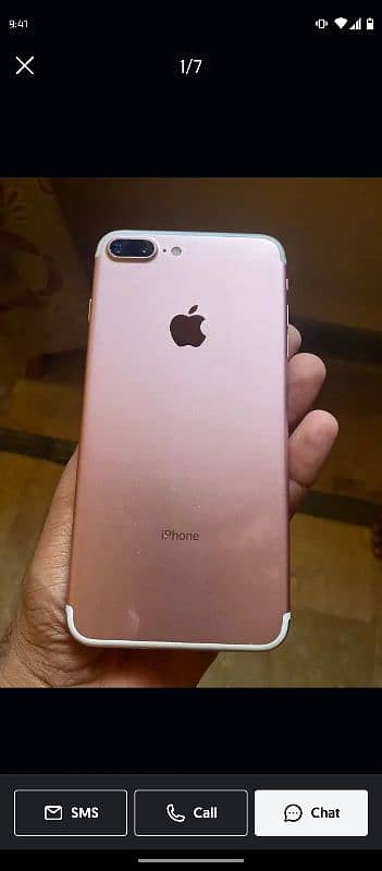 Iphone 7 plus PTA approved gb 128 all okk set ha . numb 03142794397 0