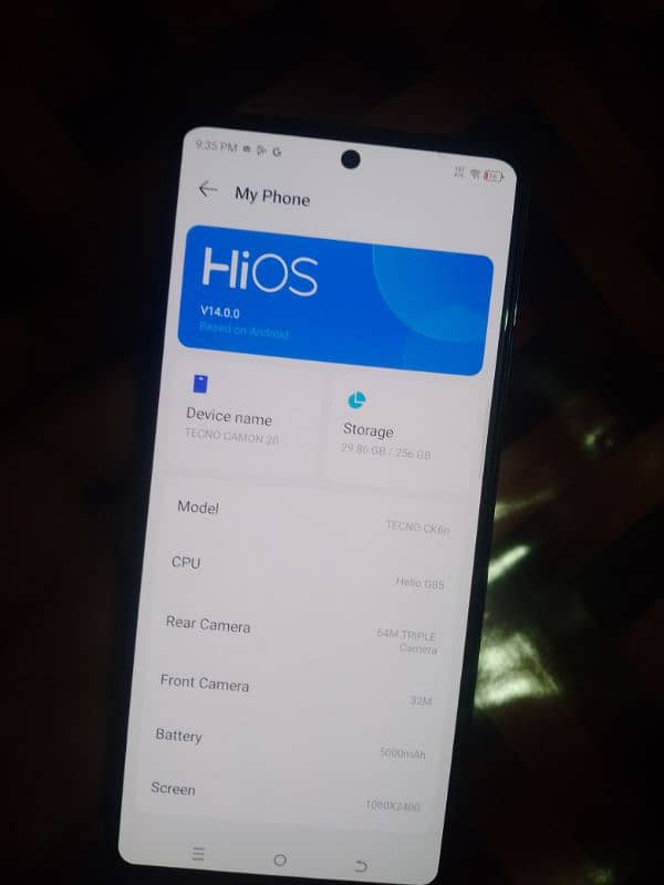 Tecno camon 20 Only Mobile 16/256 8