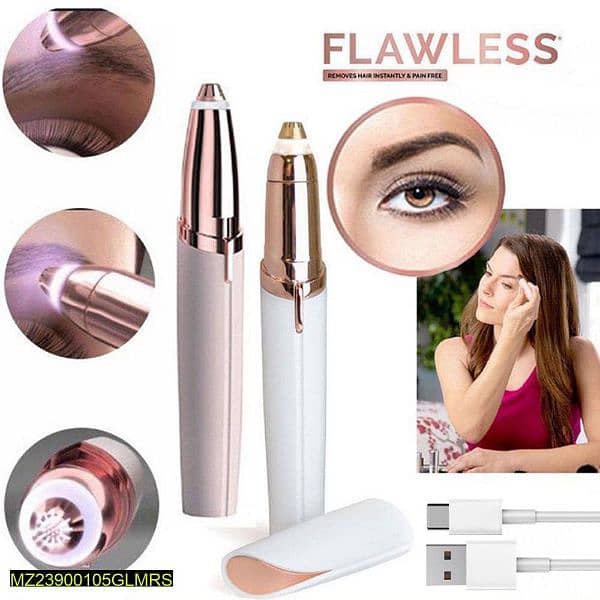 Rechargeable flawless electric eyebrow trimmer 0