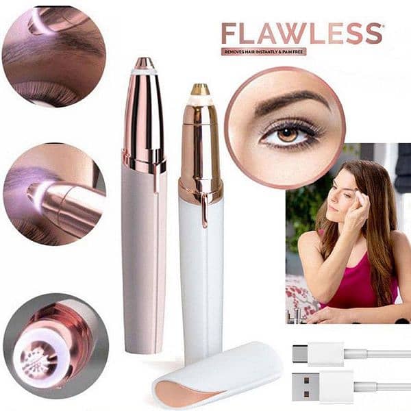 Rechargeable flawless electric eyebrow trimmer 1