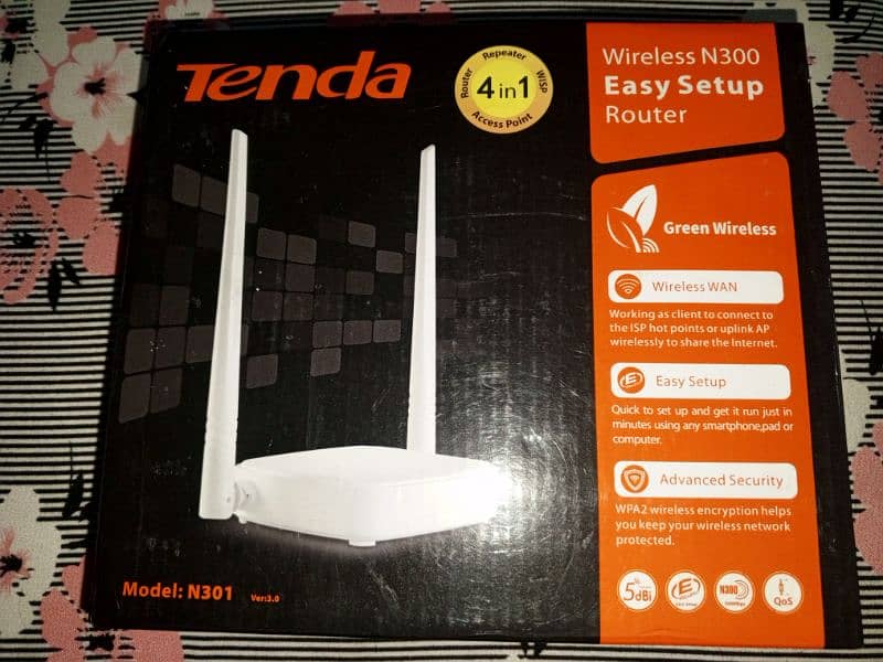 Tenda 4 in 1 wireless N300 easy set-up router 3