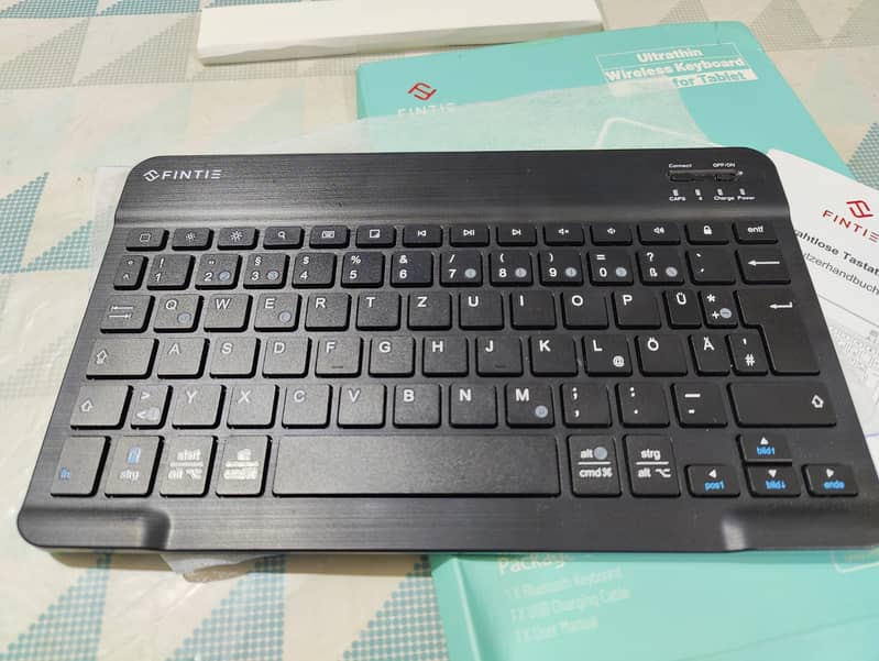 Fintie Ultra Thin Bluetooth Keyboard for Tabs, Phones, Laptops 2