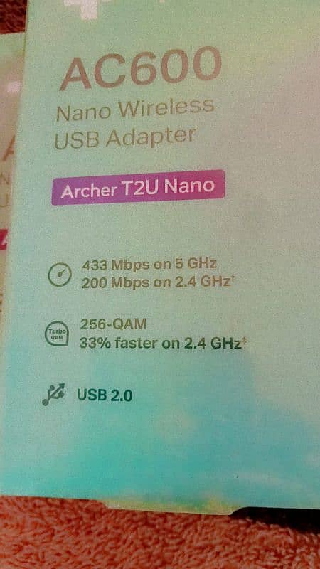 Archer T2U Nano  AC600 Nano Wireless USB Adapter 1