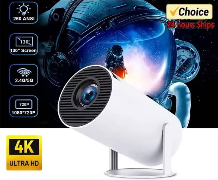 4K Android 11 Dual Wifi6 200 ANSI H713 | Home Cinema Projetor 0