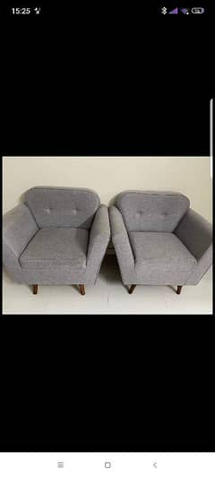 2 single seater sofa for sale