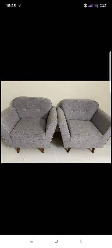 2 single seater sofa for sale 0