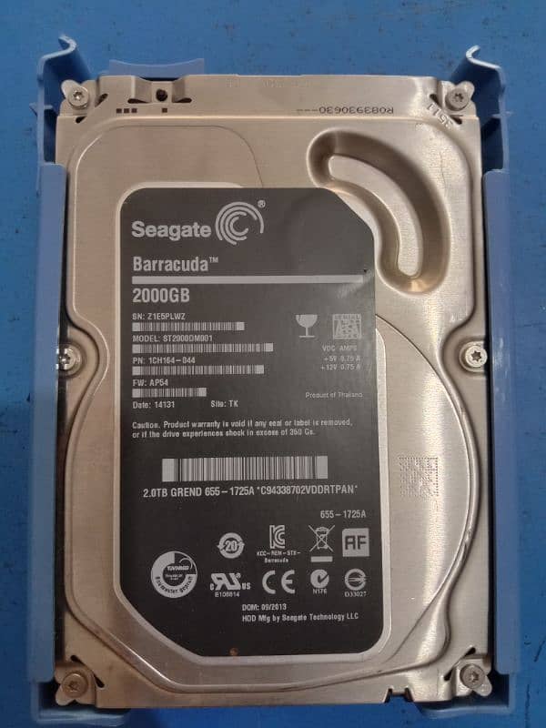 Hard Drive Seagate 2TB 0