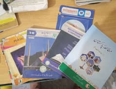 10 Class Books Math,Physics,islamiyat,pak study,English