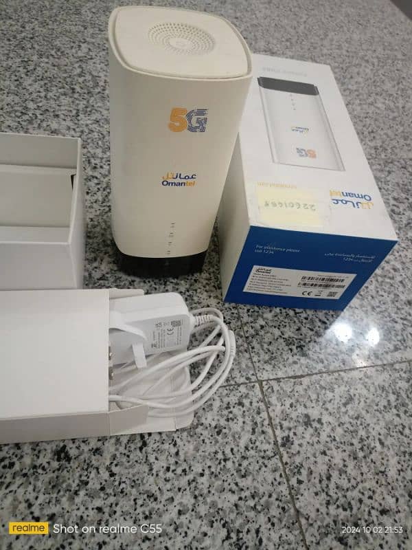 Aurora C082 Omantel 5G Router. Pta Approved. 0