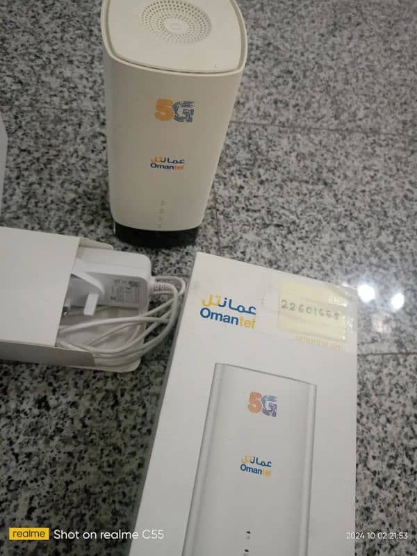 Aurora C082 Omantel 5G Router. Pta Approved. 2