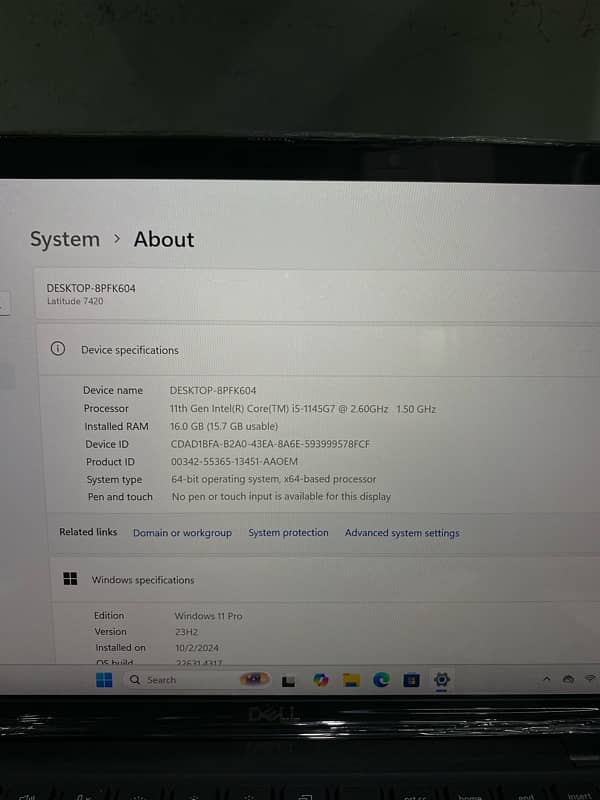 Dell Latitude 7420 (i5 11th Gen) (16/256) 3