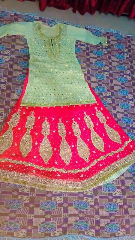 stitched lehnga,shirt ,dupta 0