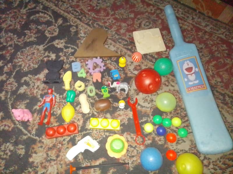 all toys for low price bat , blocks ,balls etc 1