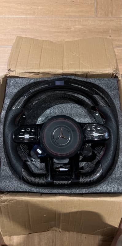 Mercedes steering wheel carbon fiber original 0