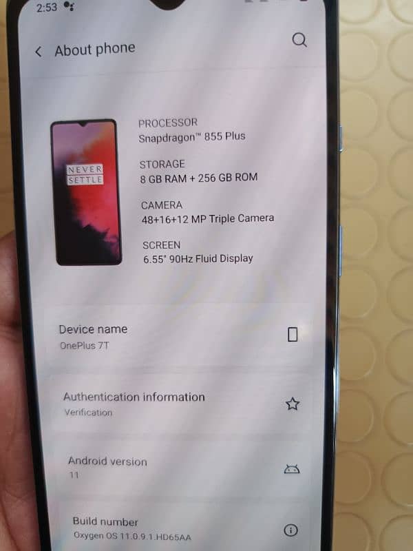 One Plus 7t 8/256 dual sim 1