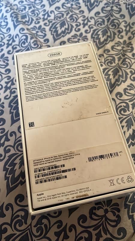 iPhone XSMAX 256GB PTA Approved with Box 5