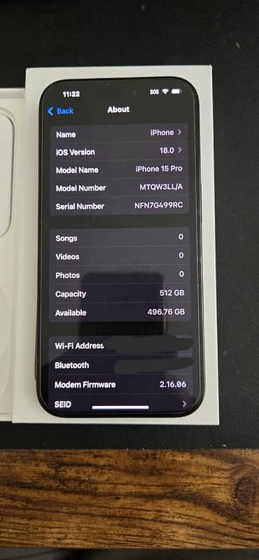 Iphone 15 pro 512 gb non pta esim 2