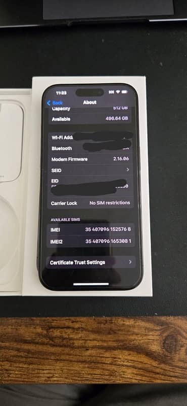 Iphone 15 pro 512 gb non pta esim 3