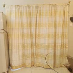 beige curtains