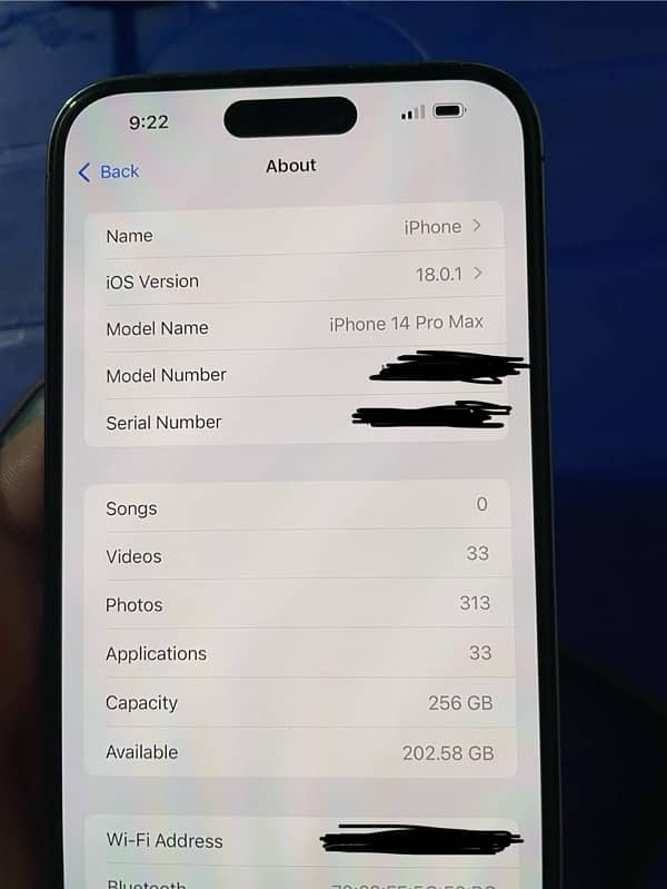 iPhone 14 Pro Max complete box 10/10 256GB(PTA) BH 89% no=03176276277) 7