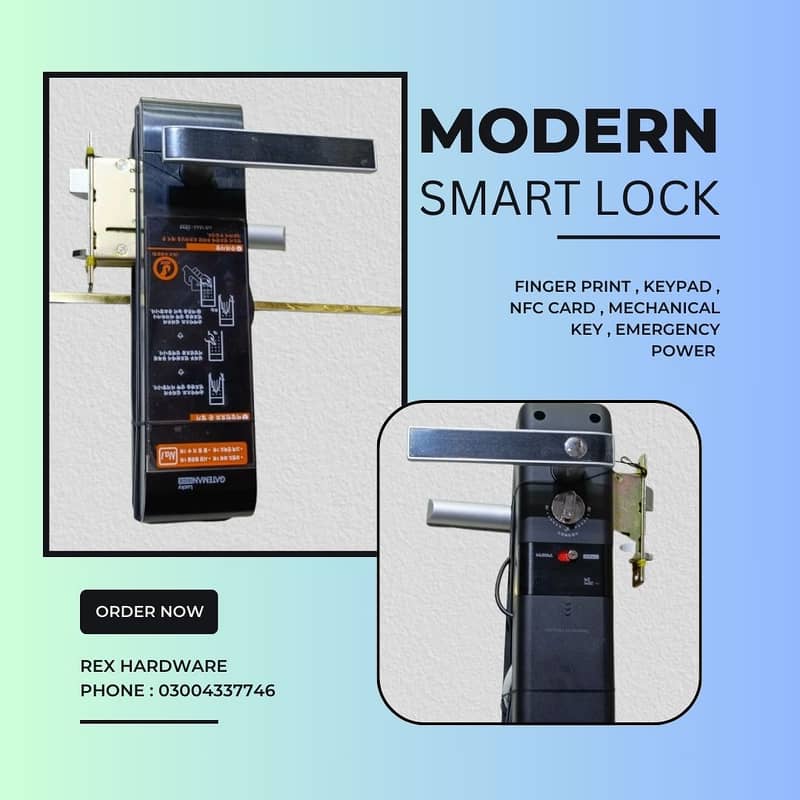 Fingerprint lock / electric door lock / handle lock / fancy door lock 0