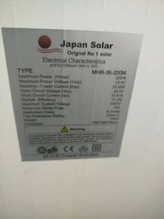 new untouched solar panel 200 watt japan solar