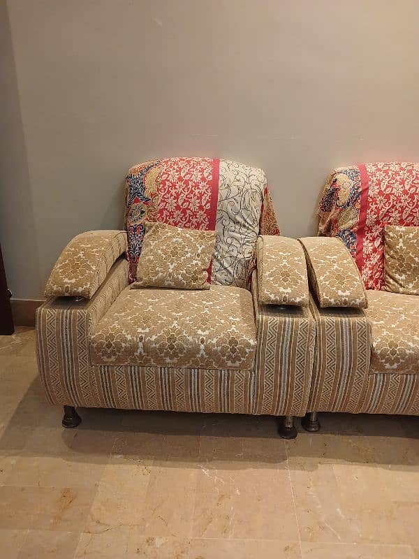 4 seater sofa with centre table 1