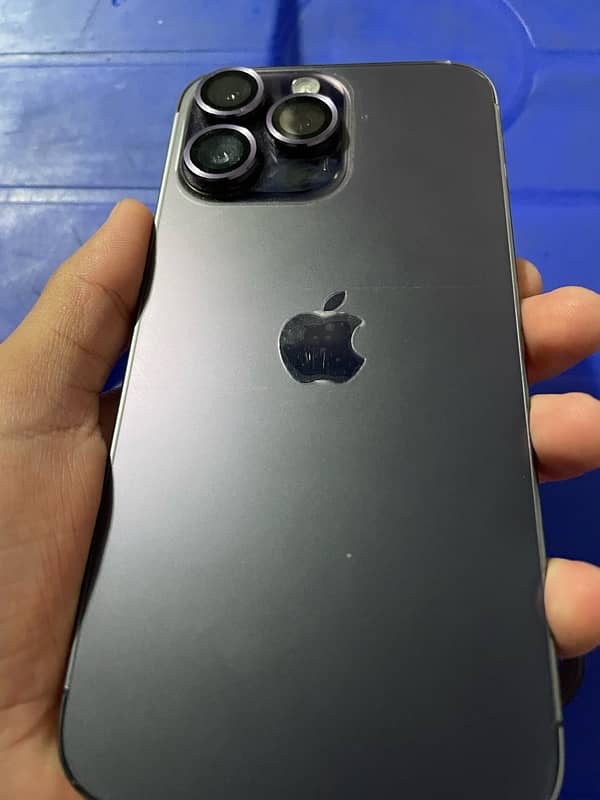 iPhone 14 Pro Max complete box 10/10 256GB(PTA) BH 89% no=03176276277) 9