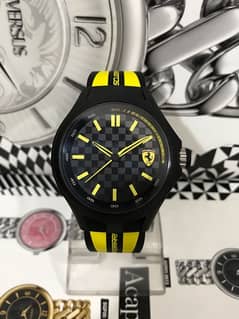 FERRARI-ORIGINAL-SPORTS-NEW WATCH-RADO-OMEGA-ROLEX-SEIKO-ARMANI-TAG