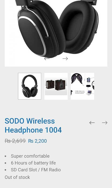 SODO 1004 Balck Wireless headphones 18