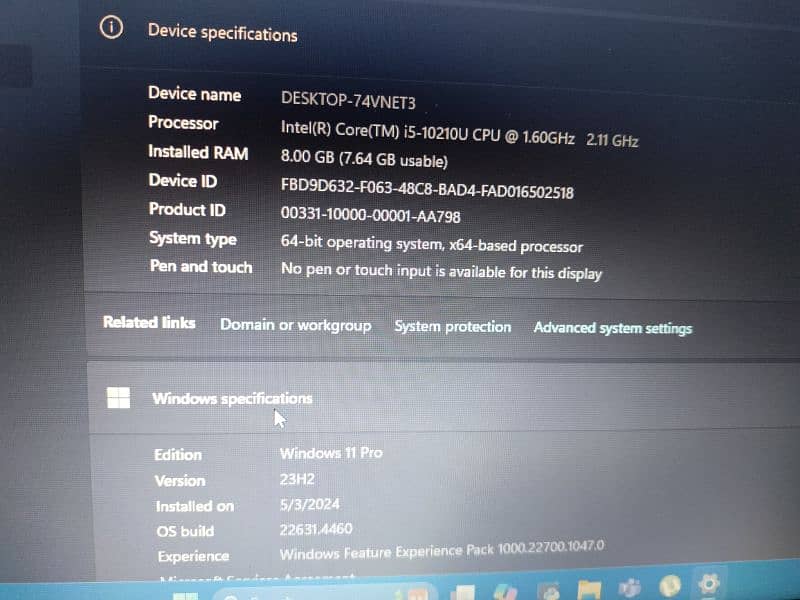 Dell Latitude 5410 core i5 10th gen 6