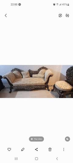 Deewan Sofa, 2 Chairs  and 1 table